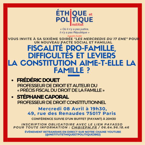 Inscrivez vous à notre prochaine conférence, le mercredi 8 Avril !