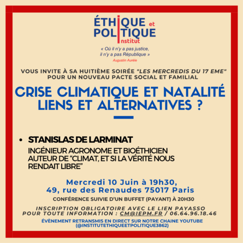 Inscrivez vous à notre prochaine conférence, le mercredi 10 Juin !